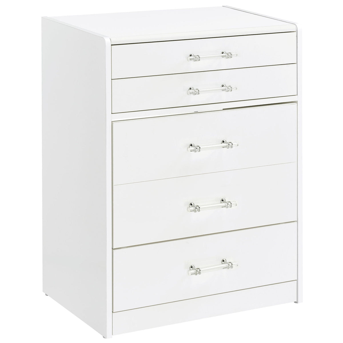 Danbury 3-drawer Makeup Vanity & Stool Set White High Gloss by Unique Piece Furniture
