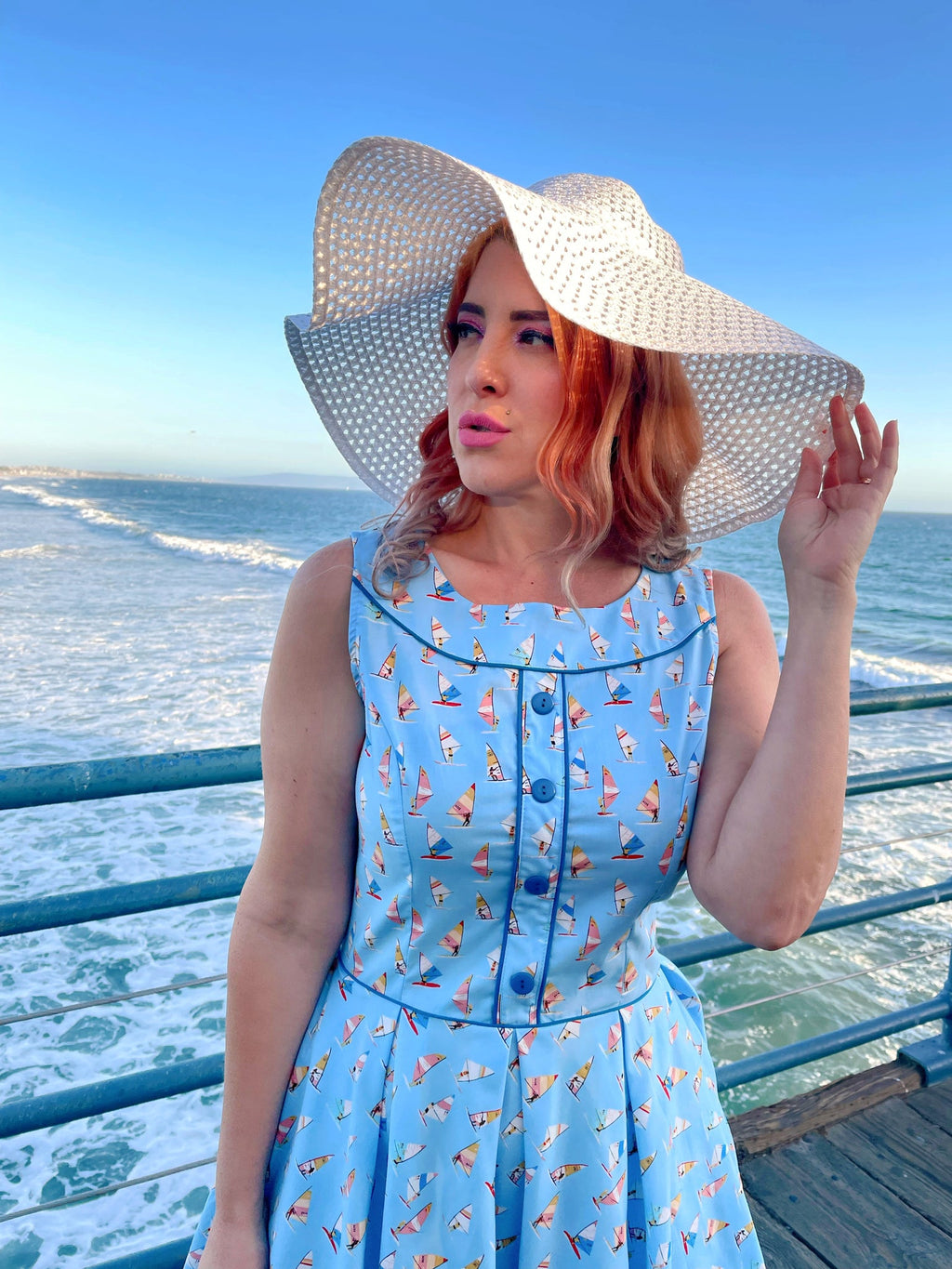 Elizabeth Dress in Windsurfer by Retrolicious