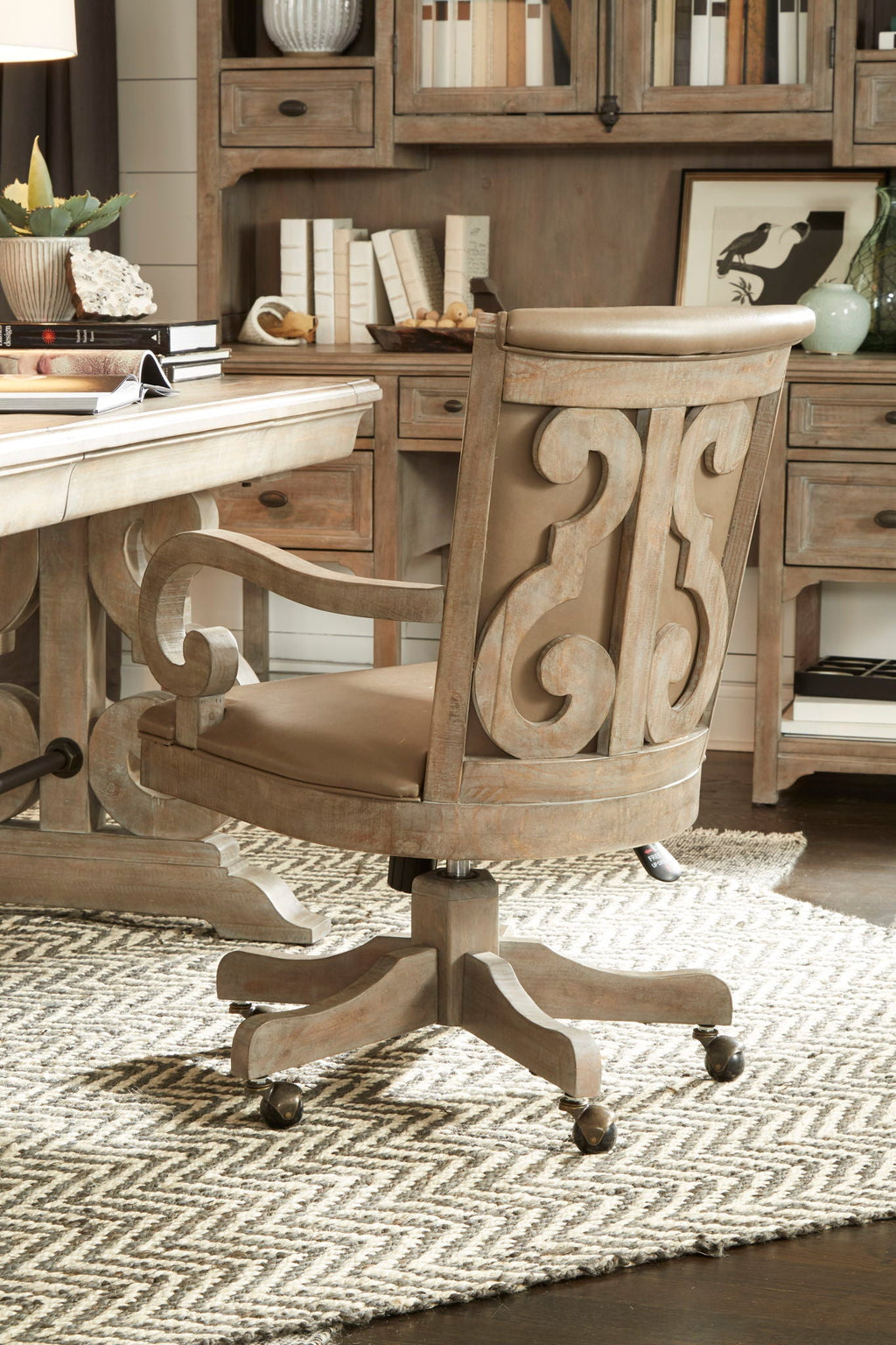 Tinley Park - Fully Upholstered Swivel Chair - Dove Tail Gray by Unique Piece Furniture