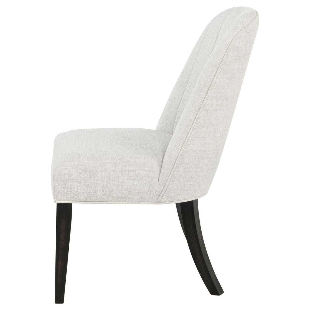 Leandro Upholstered Dining Side Chair Cream (Set of 2) by Unique Piece Furniture