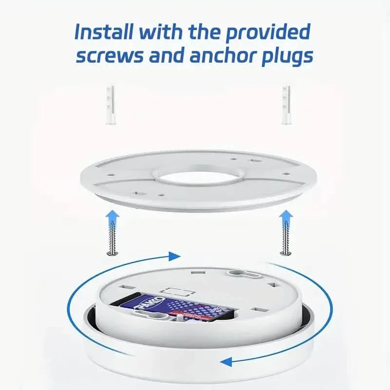 Smoke and Fire Detector Alarm – Portable Photoelectric Fire Alarm with Silence Button by DailySale