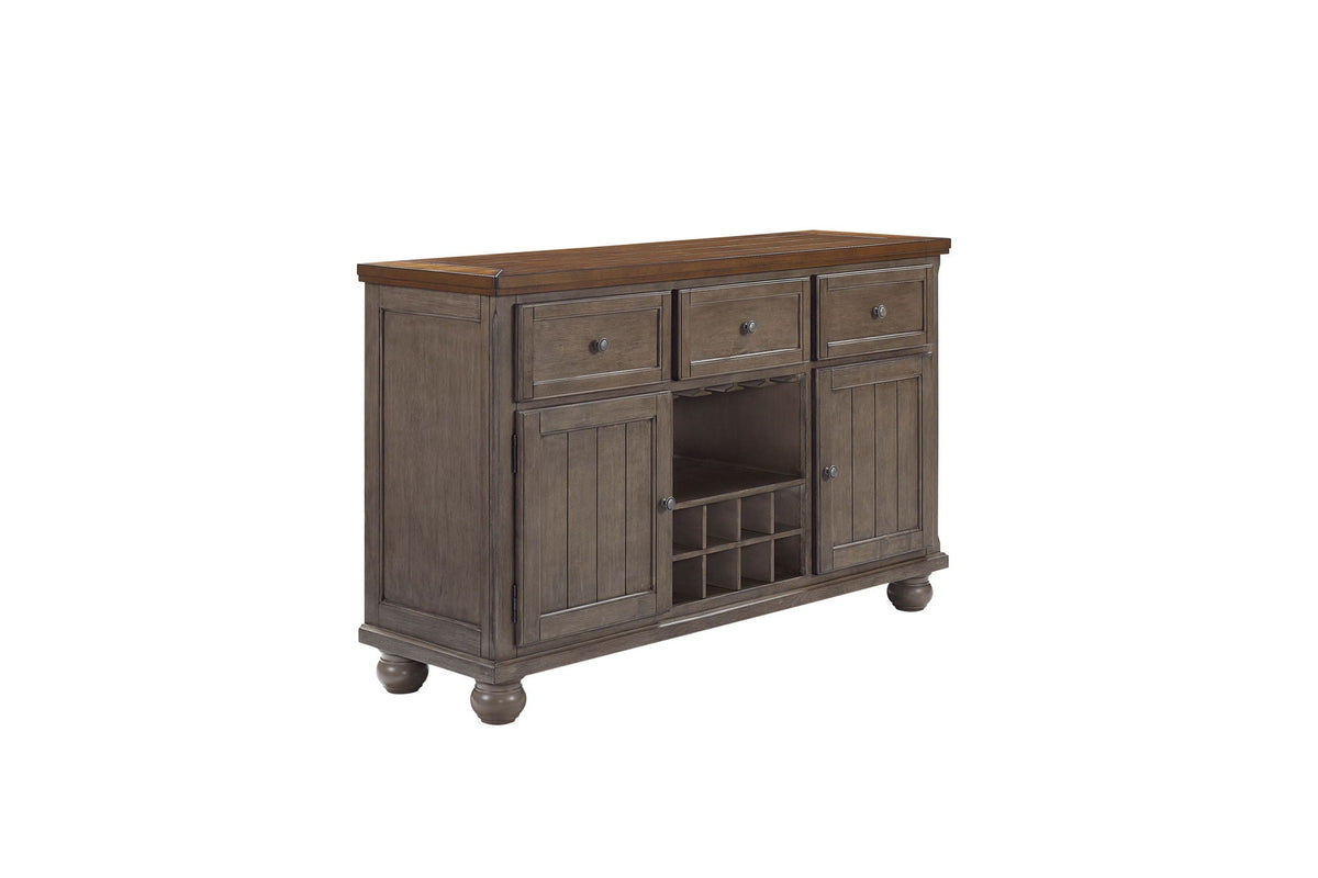 Rustic 2 Tone Sever With Powerpack - Gray by Unique Piece Furniture