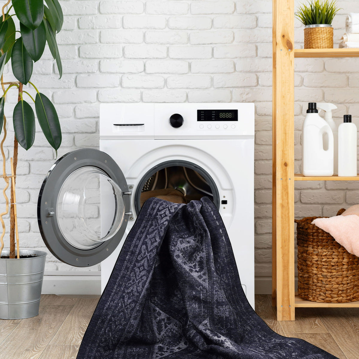 Maval - Trendy Area Rug, Washable by Unique Piece Furniture