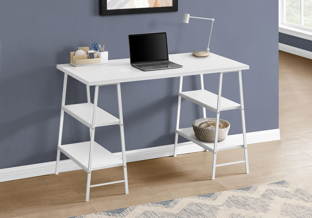 Computer Desk For Home Office, Laptop, Storage Shelves, Contemporary & Modern by Unique Piece Furniture