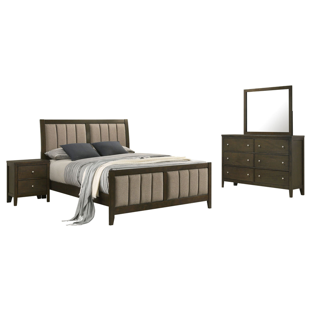 Wilkes 4-piece Eastern King Bedroom Set Dark Cocoa by Unique Piece Furniture