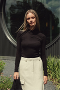 Wrap Turtleneck T shirt by profile-nyc