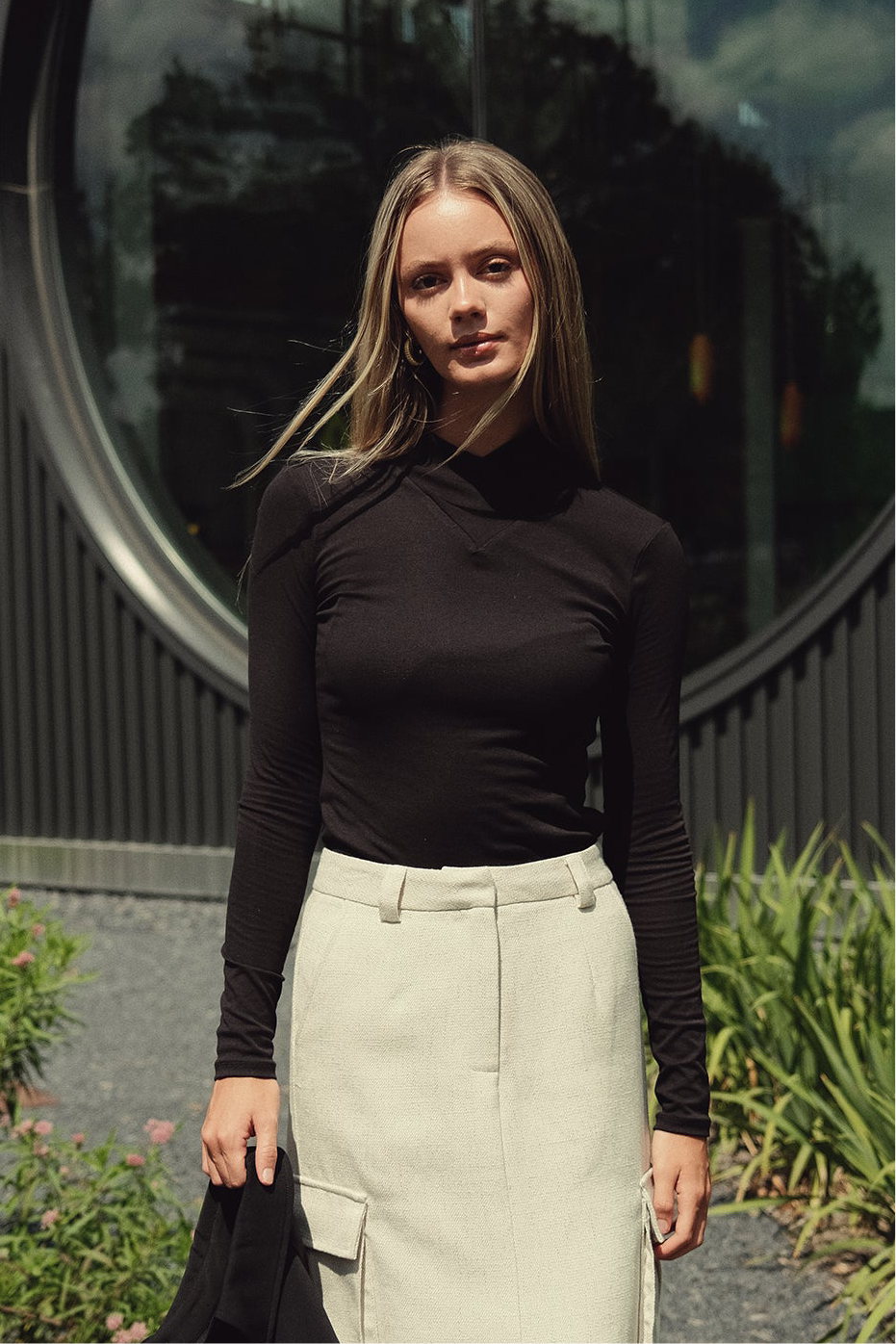 Wrap Turtleneck T shirt by profile-nyc