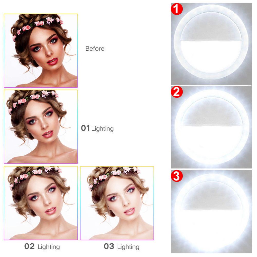 Portable Selfie Ring Clip On for Mobile Phone by Yellow Pandora