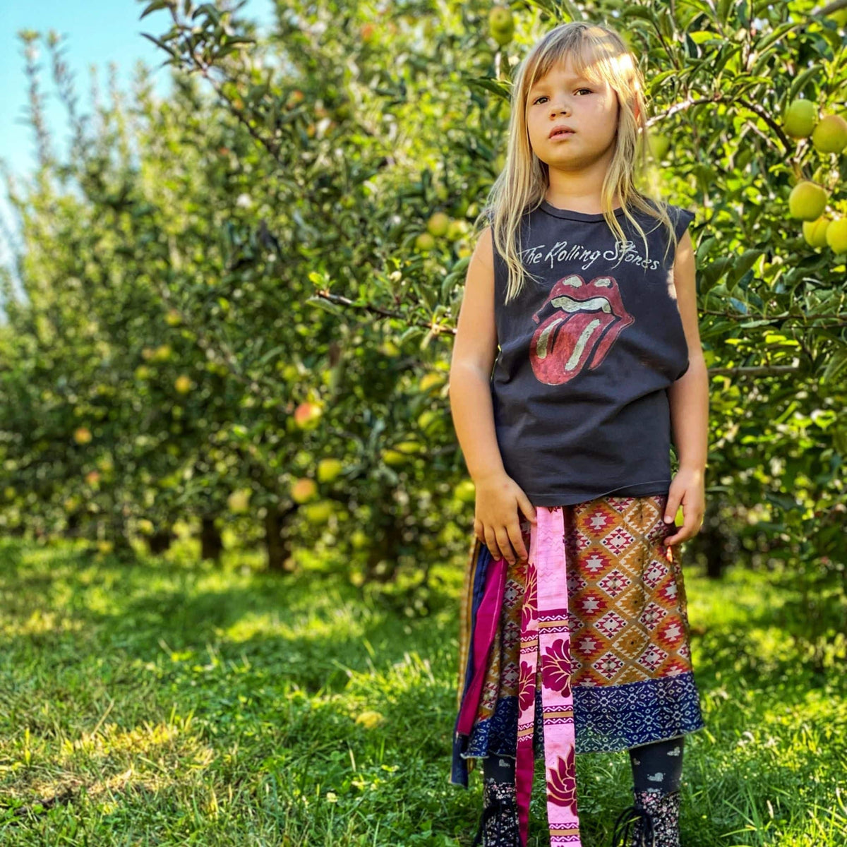 Kids Skirt – Recycled Sari Magic by Darn Good Yarn