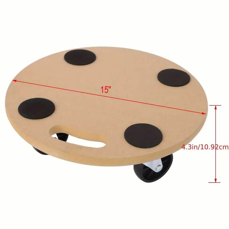 2-Piece: Furniture Moving Dolly Heavy Duty Wood Rolling Mover by DailySale