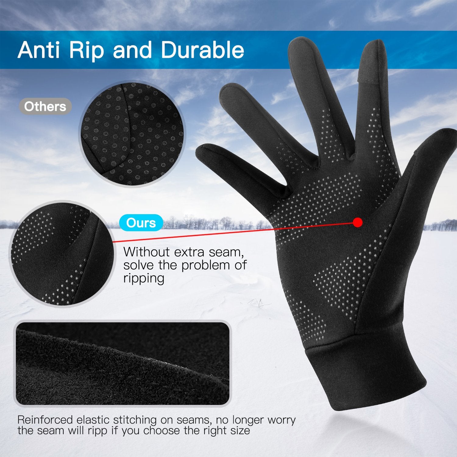 Lightweight Running Gloves by Indigo Eurybia