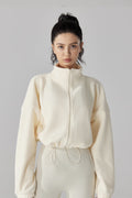 High Neck Fleece Jacket by Kibra