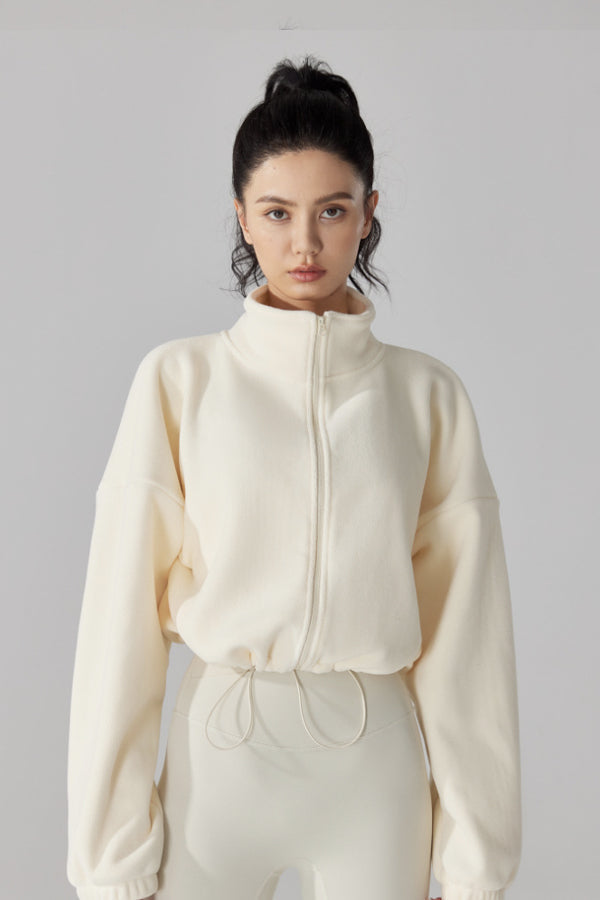 High Neck Fleece Jacket by Kibra