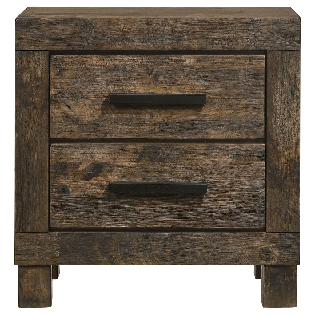 Woodmont 2-drawer Nightstand Rustic Golden Brown by Unique Piece Furniture