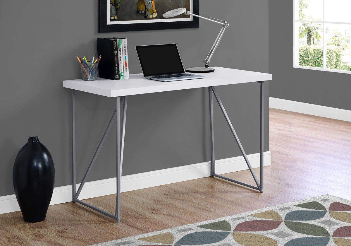 Computer Desk For Home Office Laptop, Contemporary & Modern - White by Unique Piece Furniture