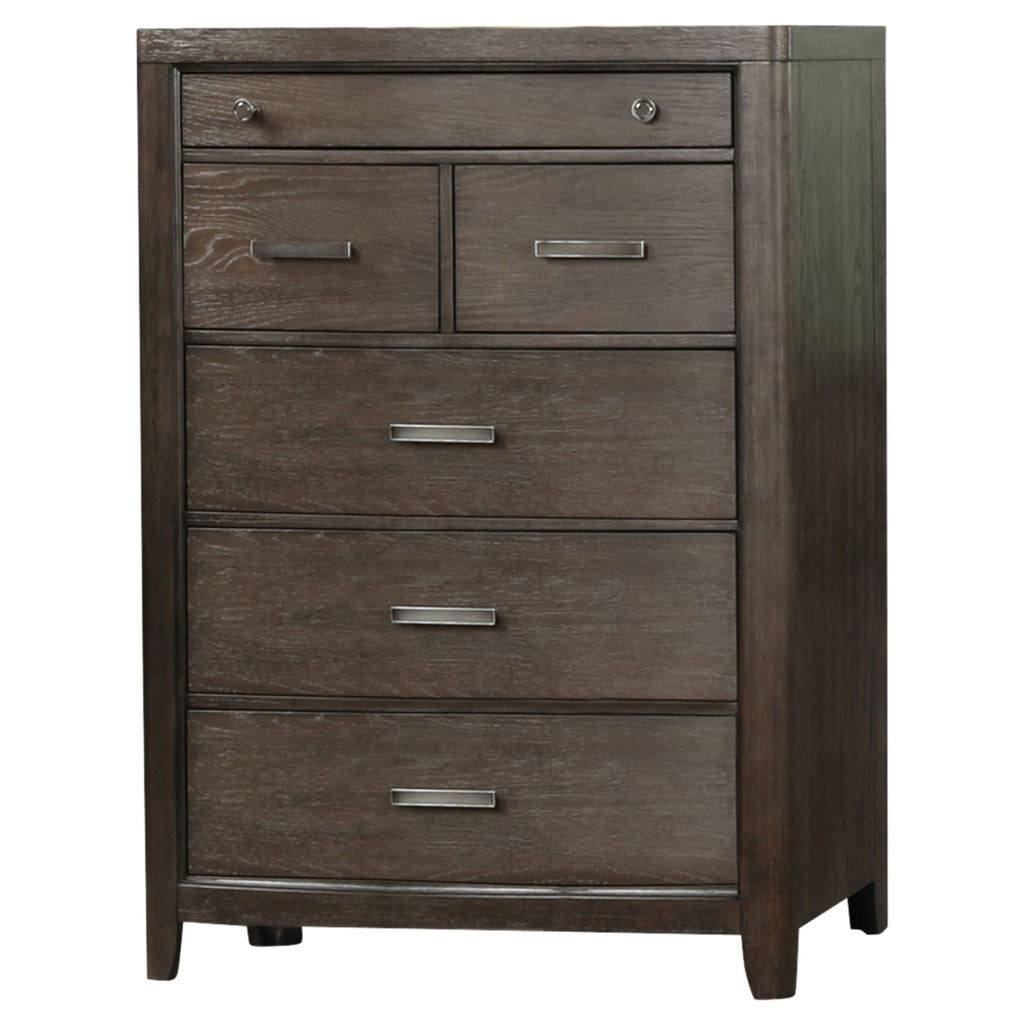 6 Drawer Dresser - Antique Brown by Unique Piece Furniture