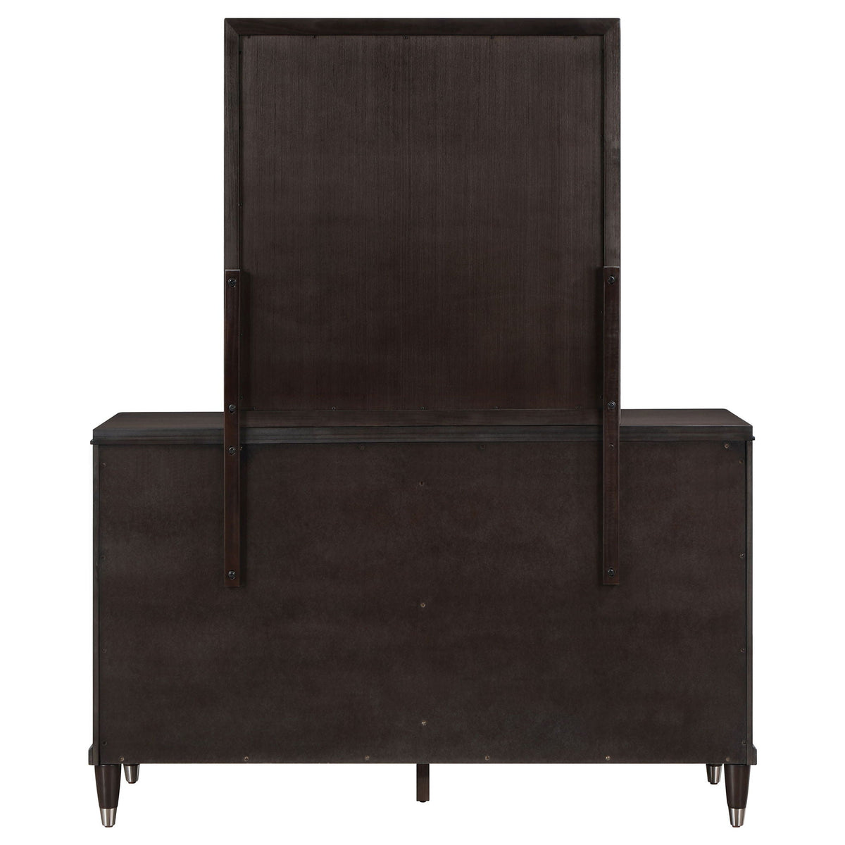 Emberlyn 6-drawer Dresser with Mirror Brown by Unique Piece Furniture