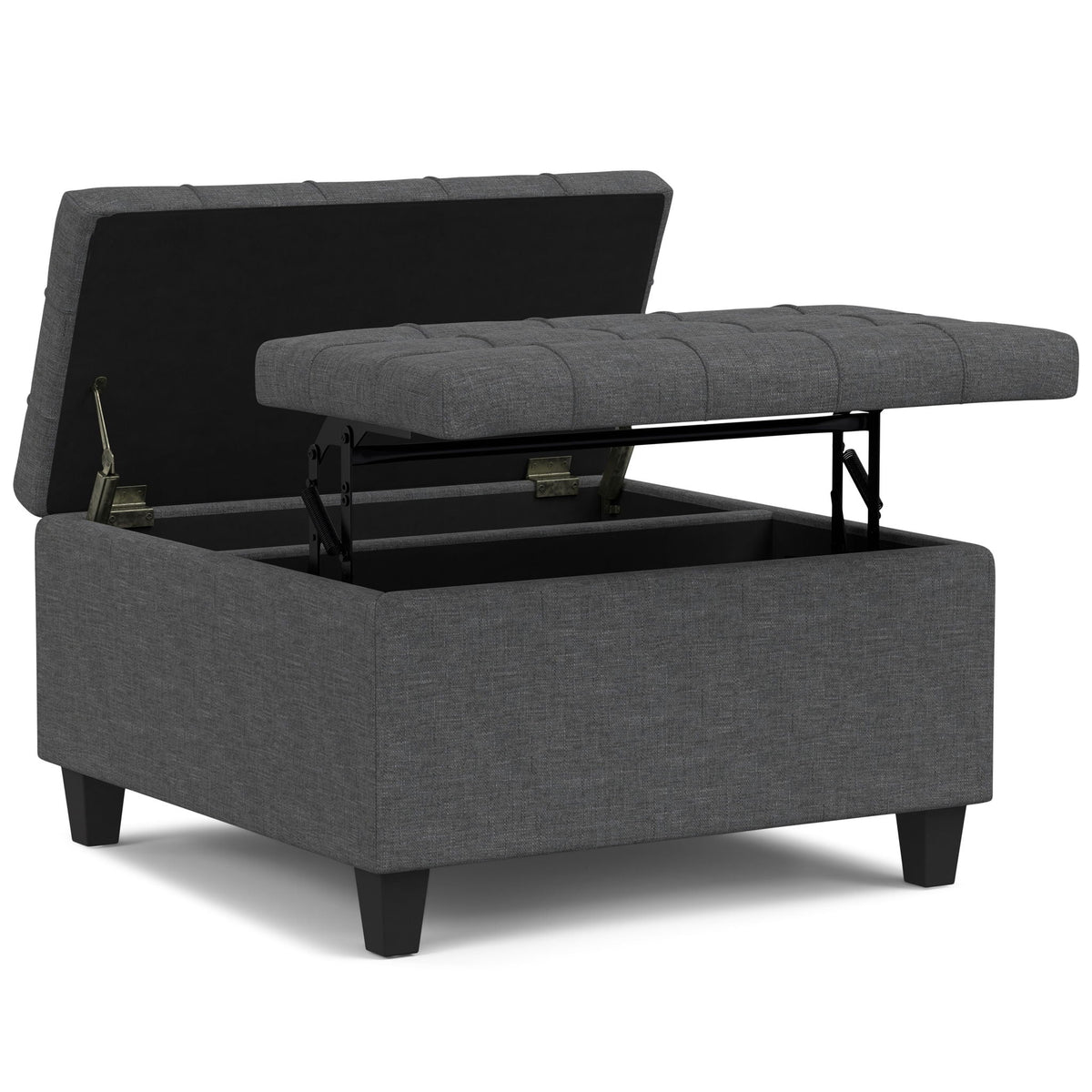 Harrison - Upholstered Coffee Table Storage Ottoman by Unique Piece Furniture