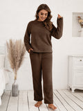 Ivy Lane Teddy Long Sleeve Top and Pants Lounge Set by Wild and Free Boutique