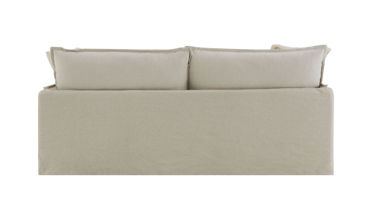 Upendo - Pattern Linen Sofa With 2 Toss Pillows - Beige by Unique Piece Furniture