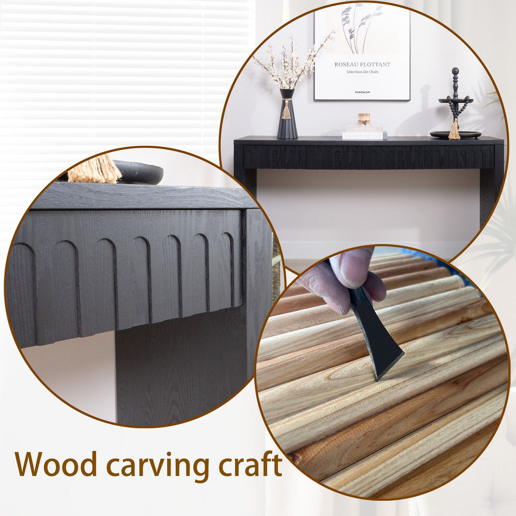Modern Console Table With 4 Drawers, Entryway Table by Unique Piece Furniture