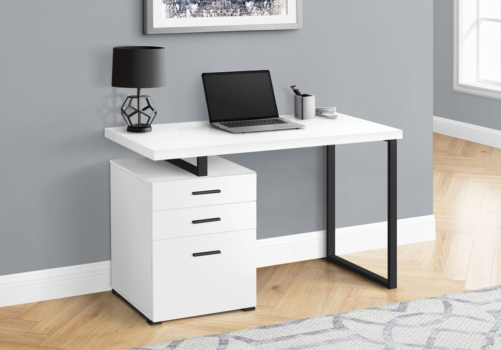 Computer Desk For Home Office, Left, Right Set - Up, Ample Storage Drawers by Unique Piece Furniture