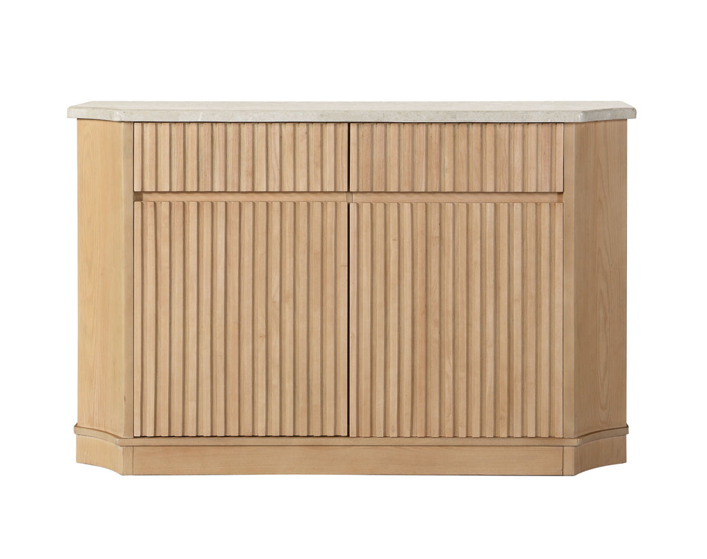 Qwin - Server - Natural Marble / Oak by Unique Piece Furniture