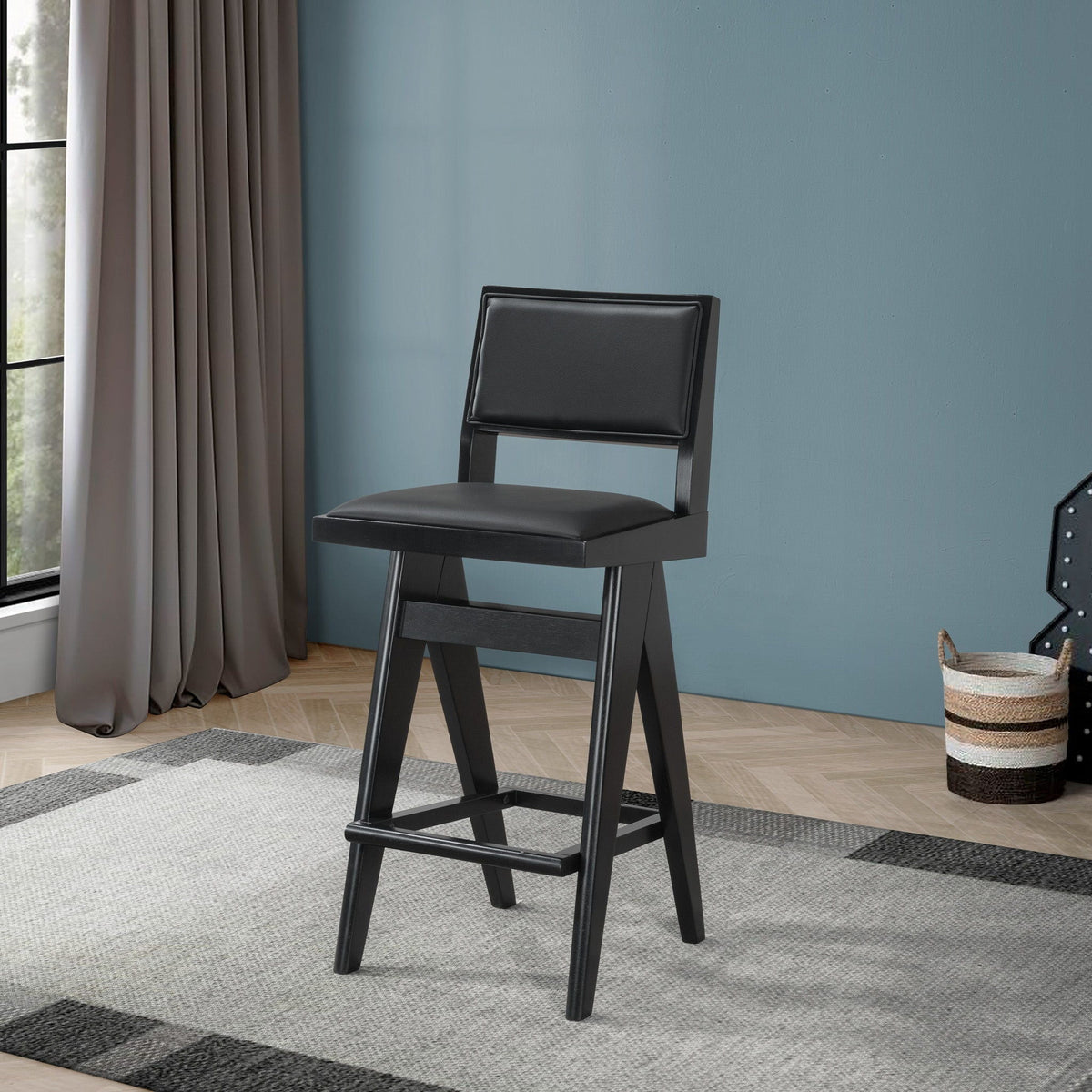 Keira - Bar Stool (Set of 2) - Black by Unique Piece Furniture