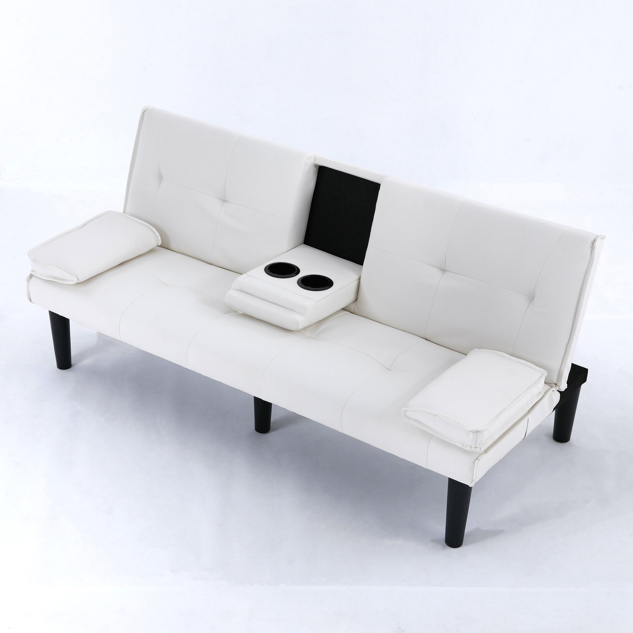 Sofa Bed With Foldable Design And Cup Holder by Unique Piece Furniture