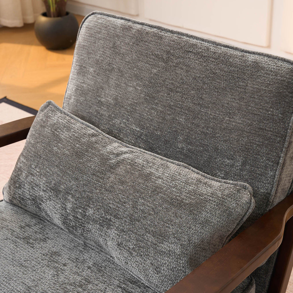 Living Room Chair With Lumbar Pillow by Unique Piece Furniture