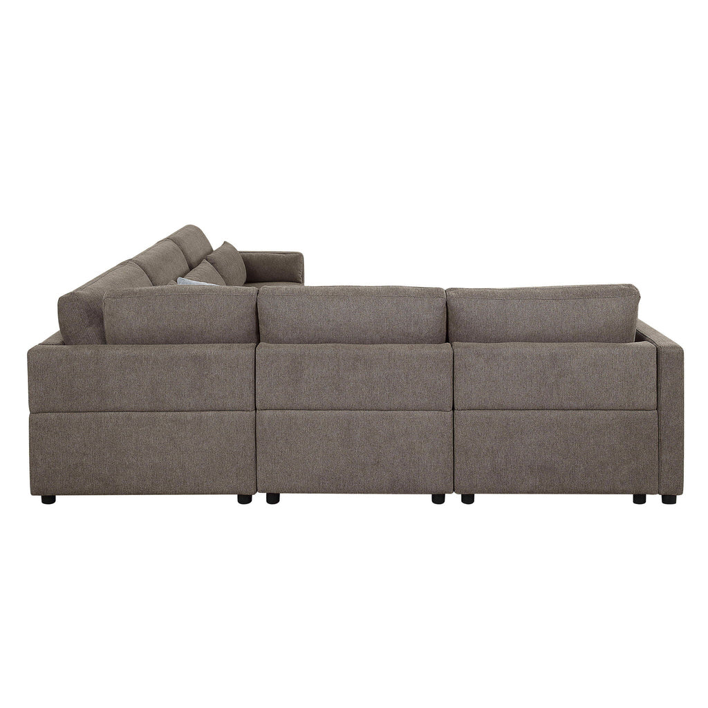 Rylie - Modular Sectional Sofa With Toss Pillows by Unique Piece Furniture