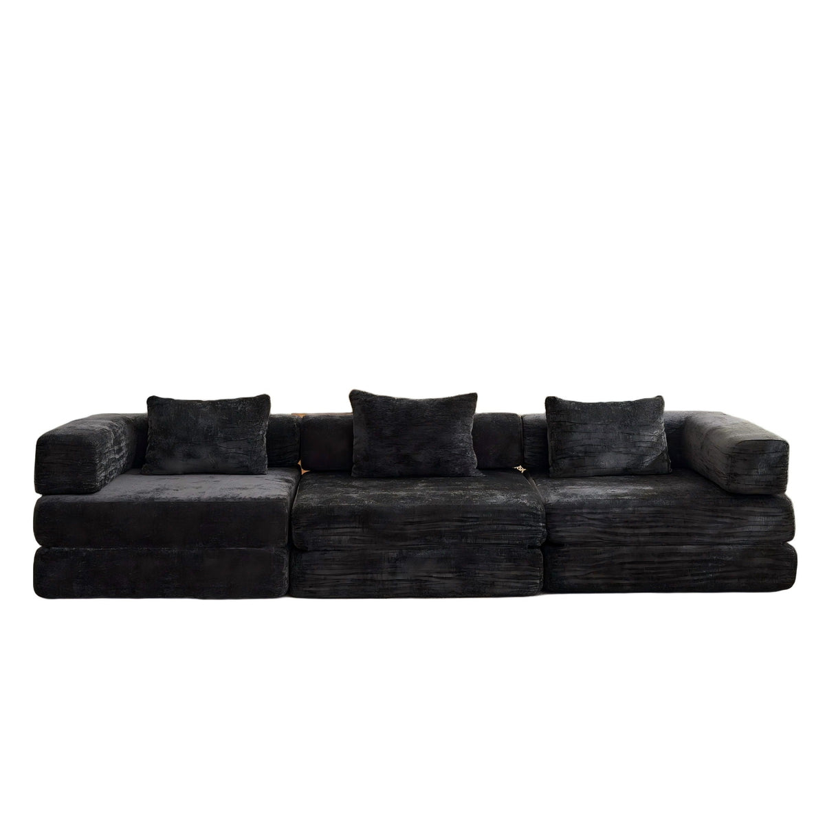 Convertible Floor Sofa Bed, Boneless Modular Sectional Sofa For Living Room by Unique Piece Furniture