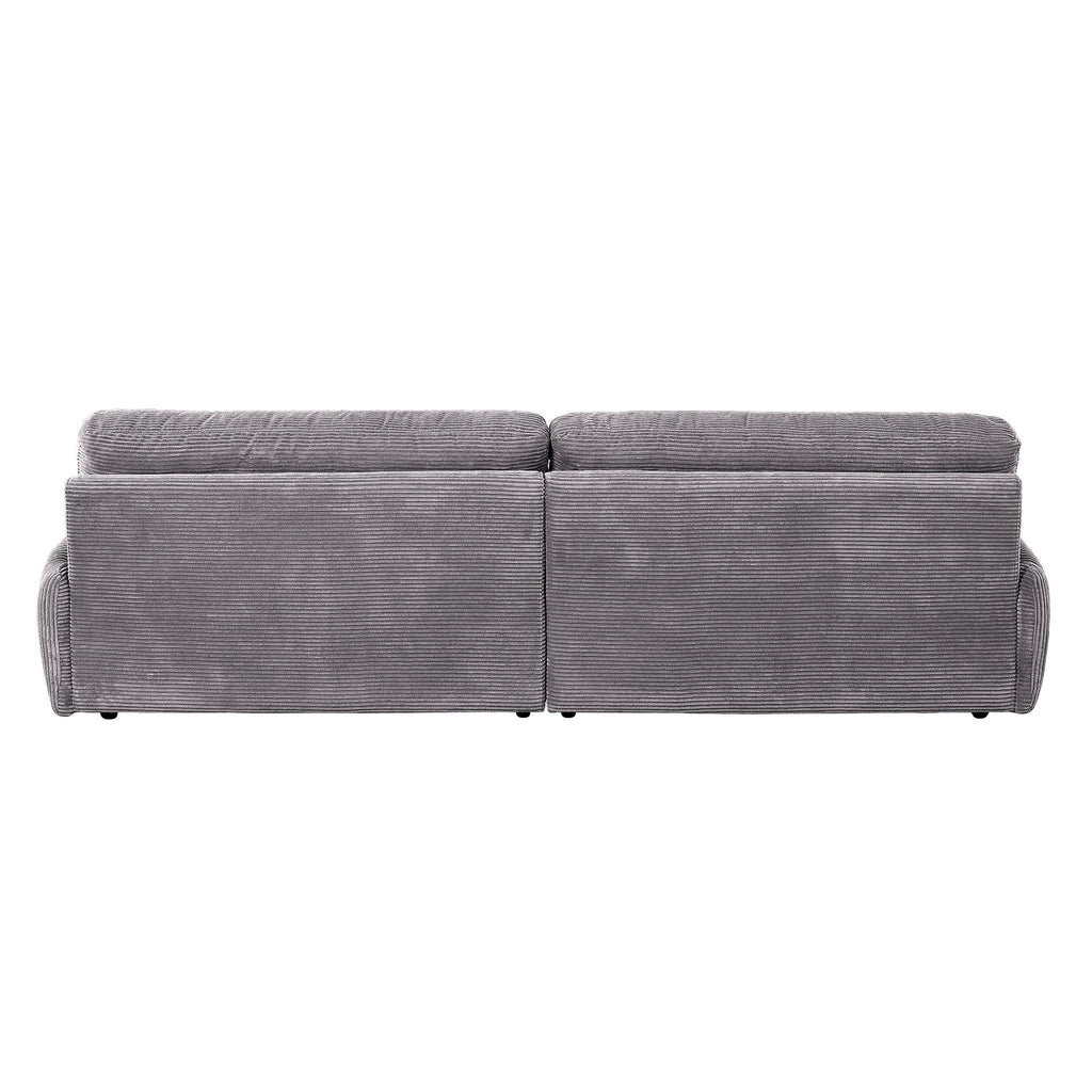 Cadenza - Corduroy Loveseat - Gray by Unique Piece Furniture