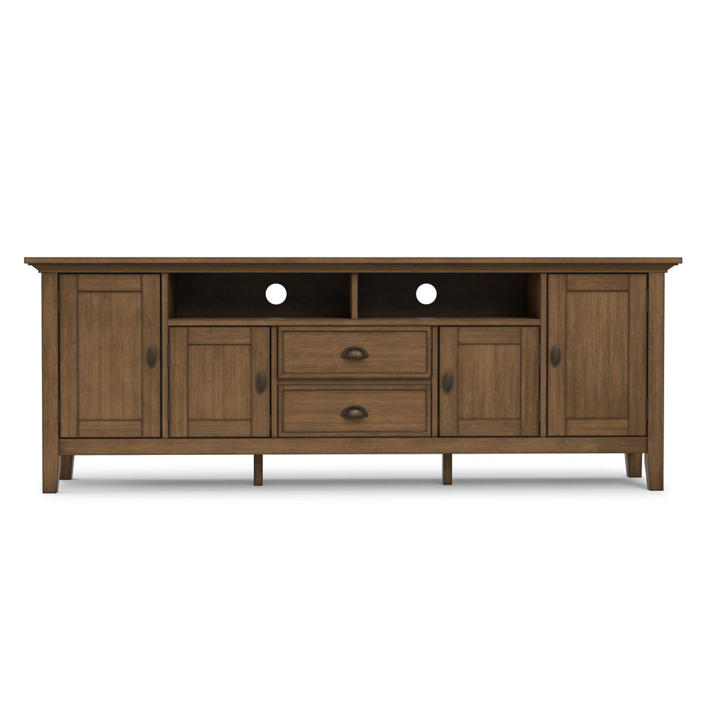 Redmond - TV Media Stand - Rustic Natural Aged Brown by Unique Piece Furniture