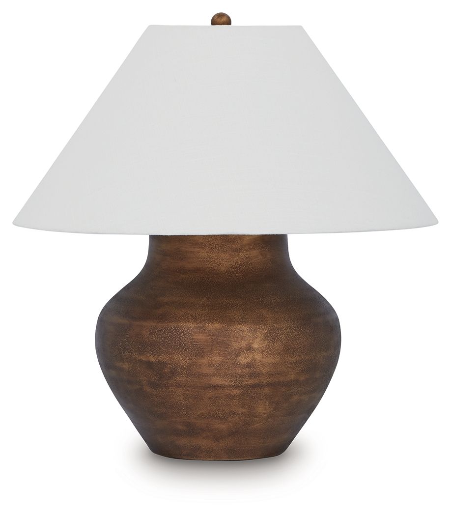 Whitham - Metal Table Lamp - Antique Copper Finish by Unique Piece Furniture