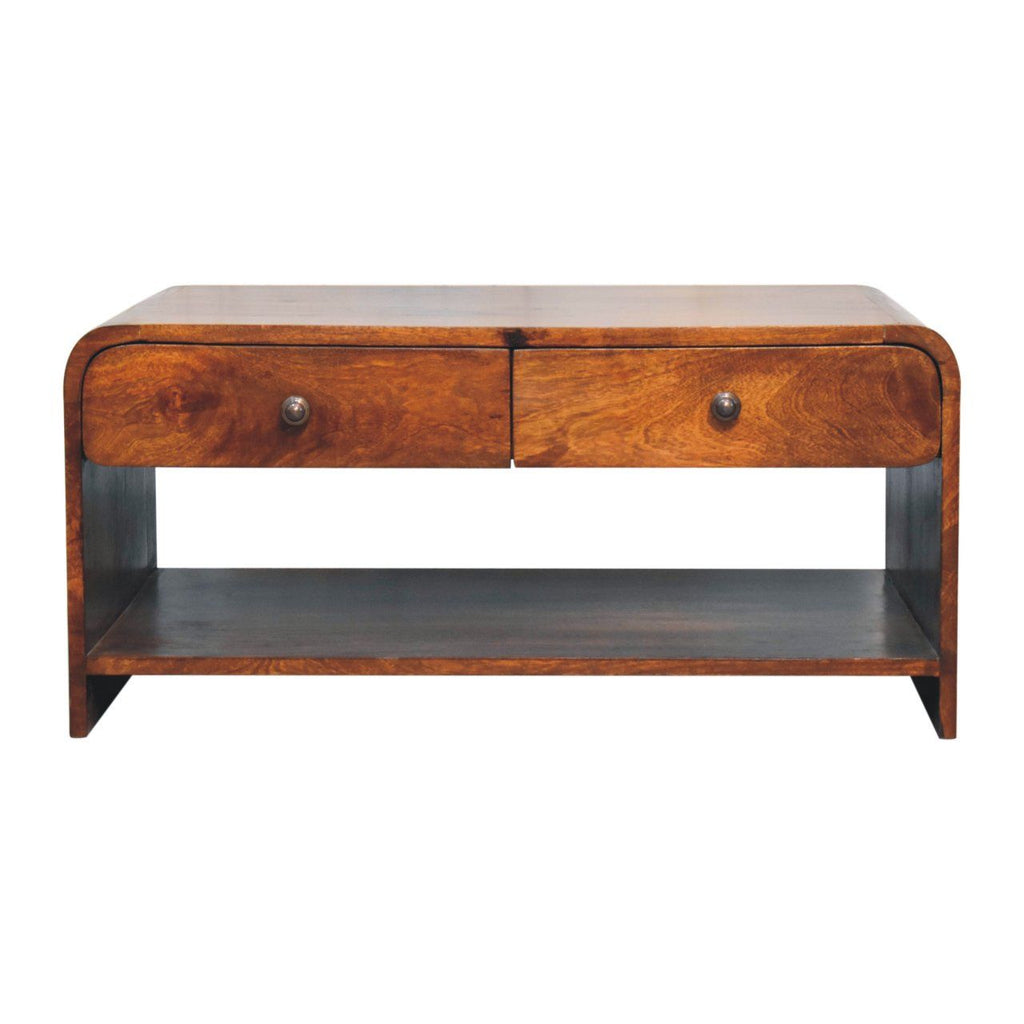 Aspen - Slim Coffee Table - Dark Brown by Unique Piece Furniture