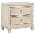 Pembroke 2-drawer Nightstand Bedside Table Washed Oak by Unique Piece Furniture