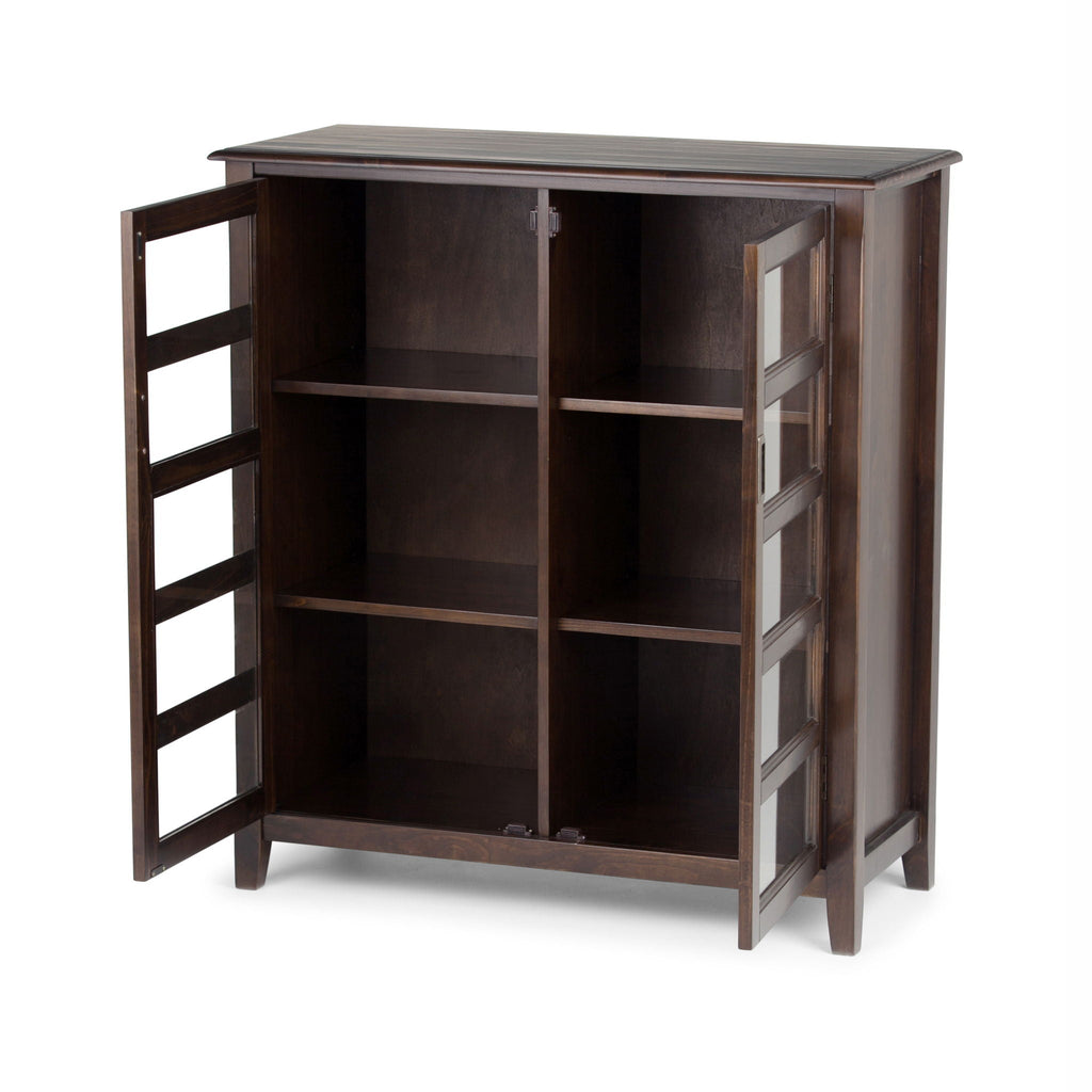 Burlington - Medium Storage Cabinet - Mahogany Brown by Unique Piece Furniture