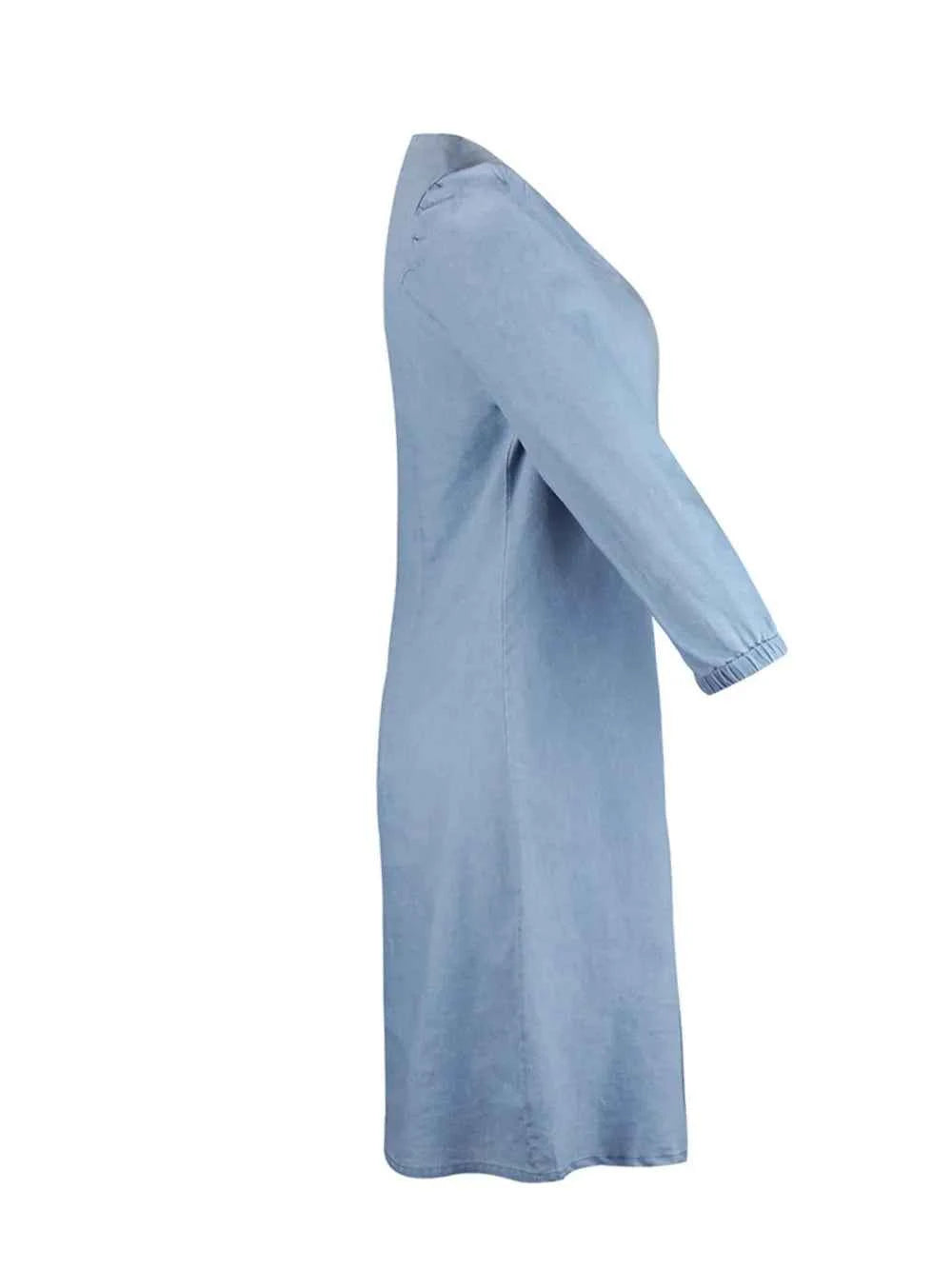 Full Size V-Neck Half Sleeve Dress by Wild and Free Boutique