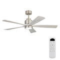 Ultra Quiet Reversible Ceiling Fan With Light Dimmable LED For Large Room - Brushed Nickel by Unique Piece Furniture