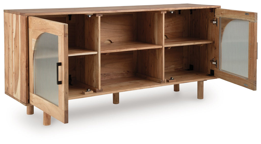 Adway - Accent Cabinet - Natural Brown by Unique Piece Furniture