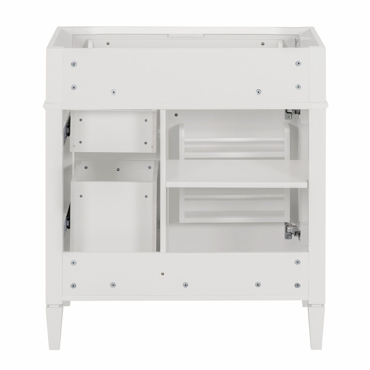 Bathroom Vanity With 2 Drawers And Tip-Out Drawer, Storage Cabinet by Unique Piece Furniture