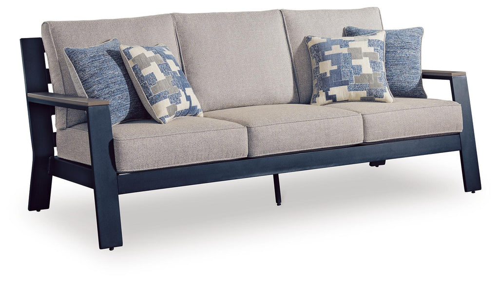 East Beach - Sofa With Cushion - Blue by Unique Piece Furniture