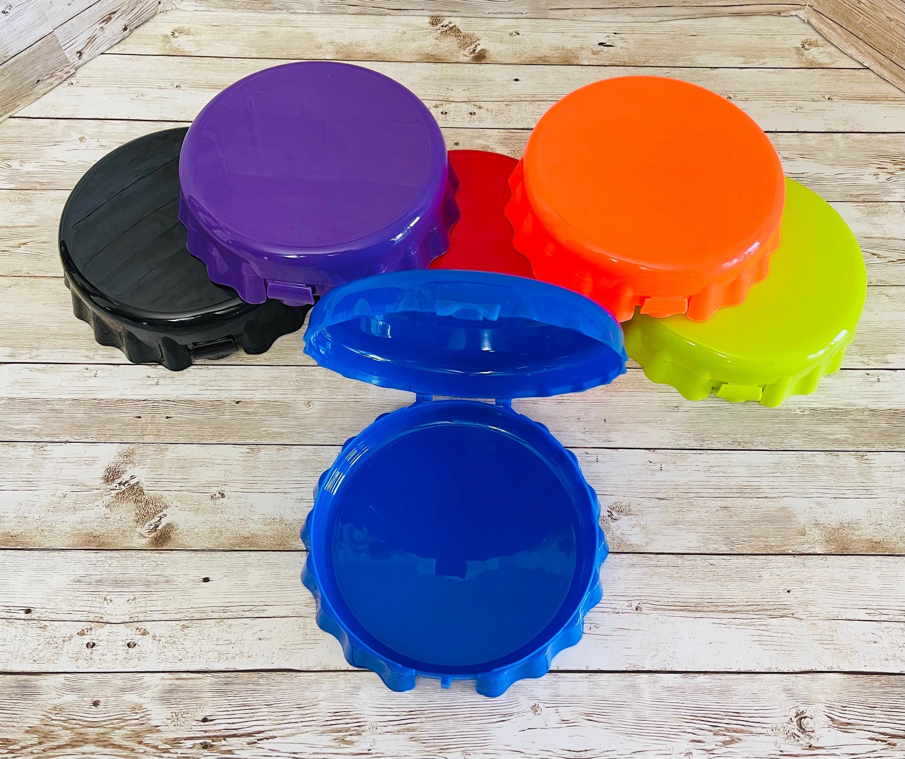 Ficheros Corcholatas para Loteria oh Guardar Monedas Cork Plastic Containers to Store Items by Chica Mexico