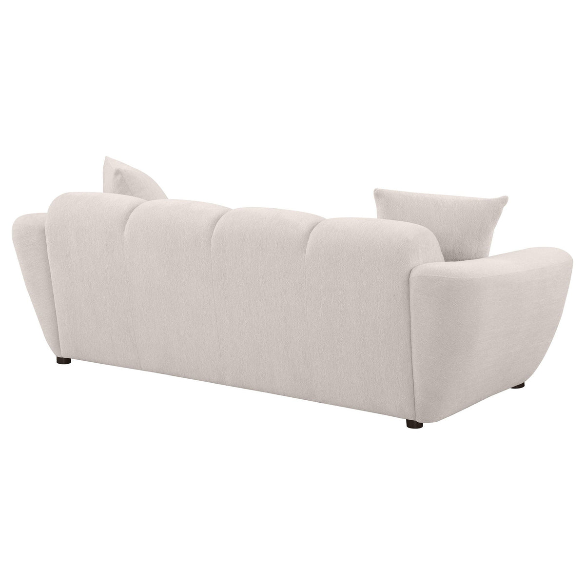 Destino Chenille Upholstered Splayed Arm Sofa Greige by Unique Piece Furniture
