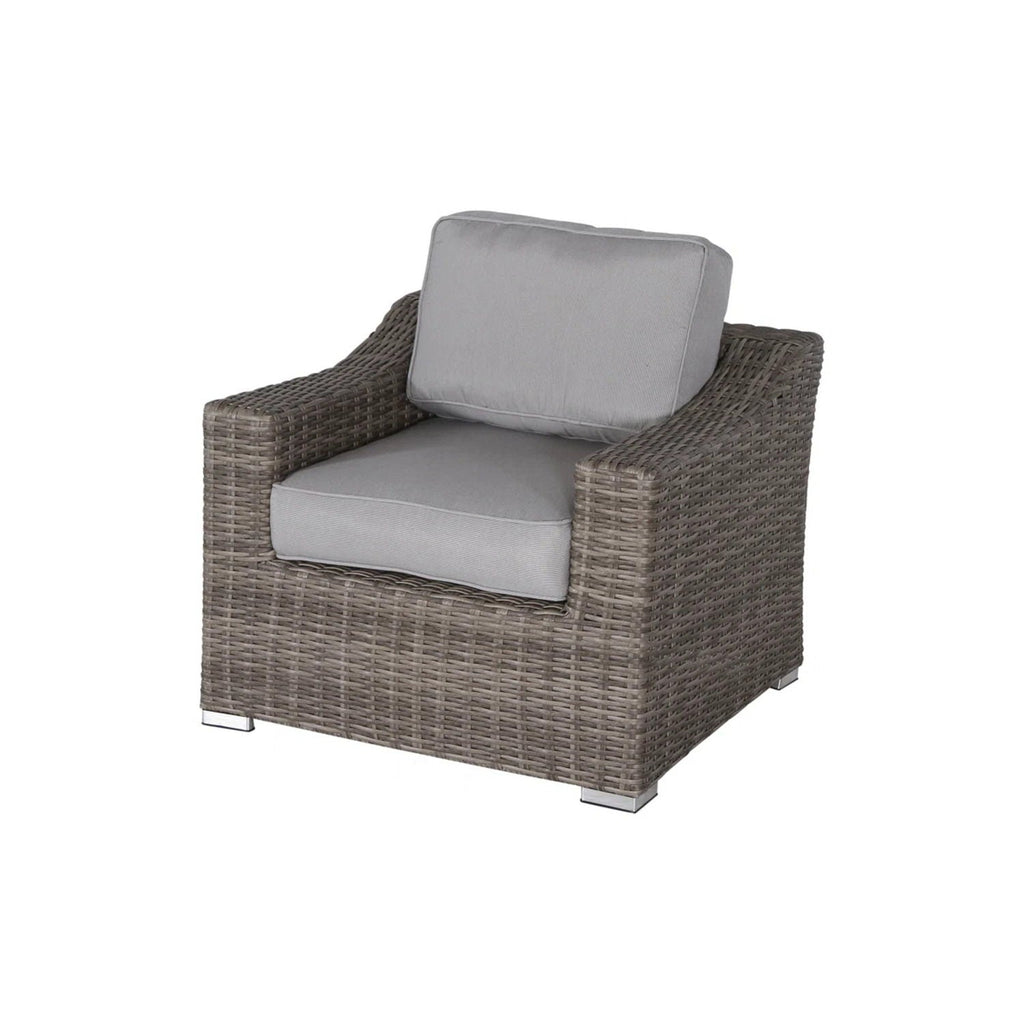 Outdoor Wicker Conversation Set With Cushions, All Weather by Unique Piece Furniture