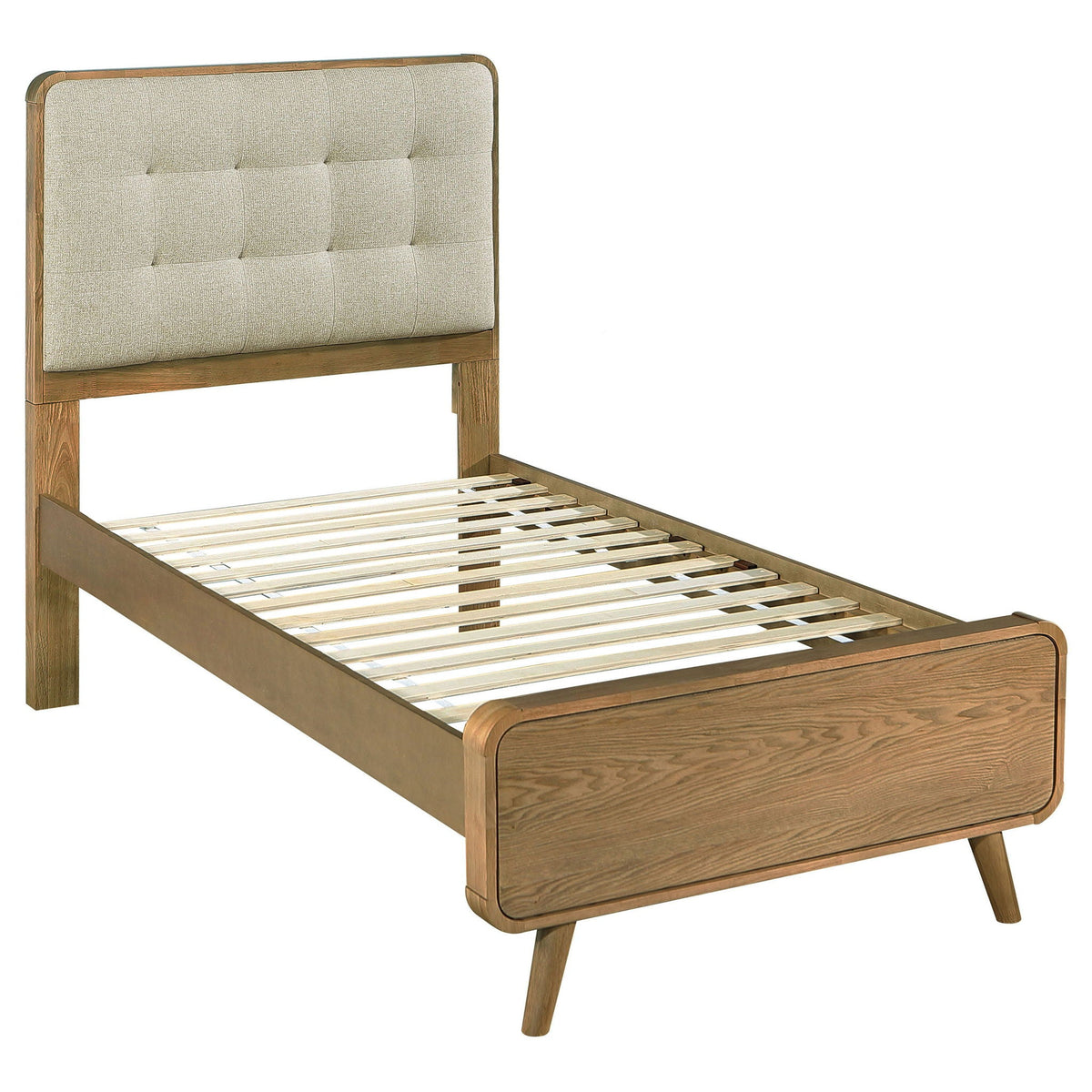 Robyn Wood Twin Platform Bed Light Ash by Unique Piece Furniture