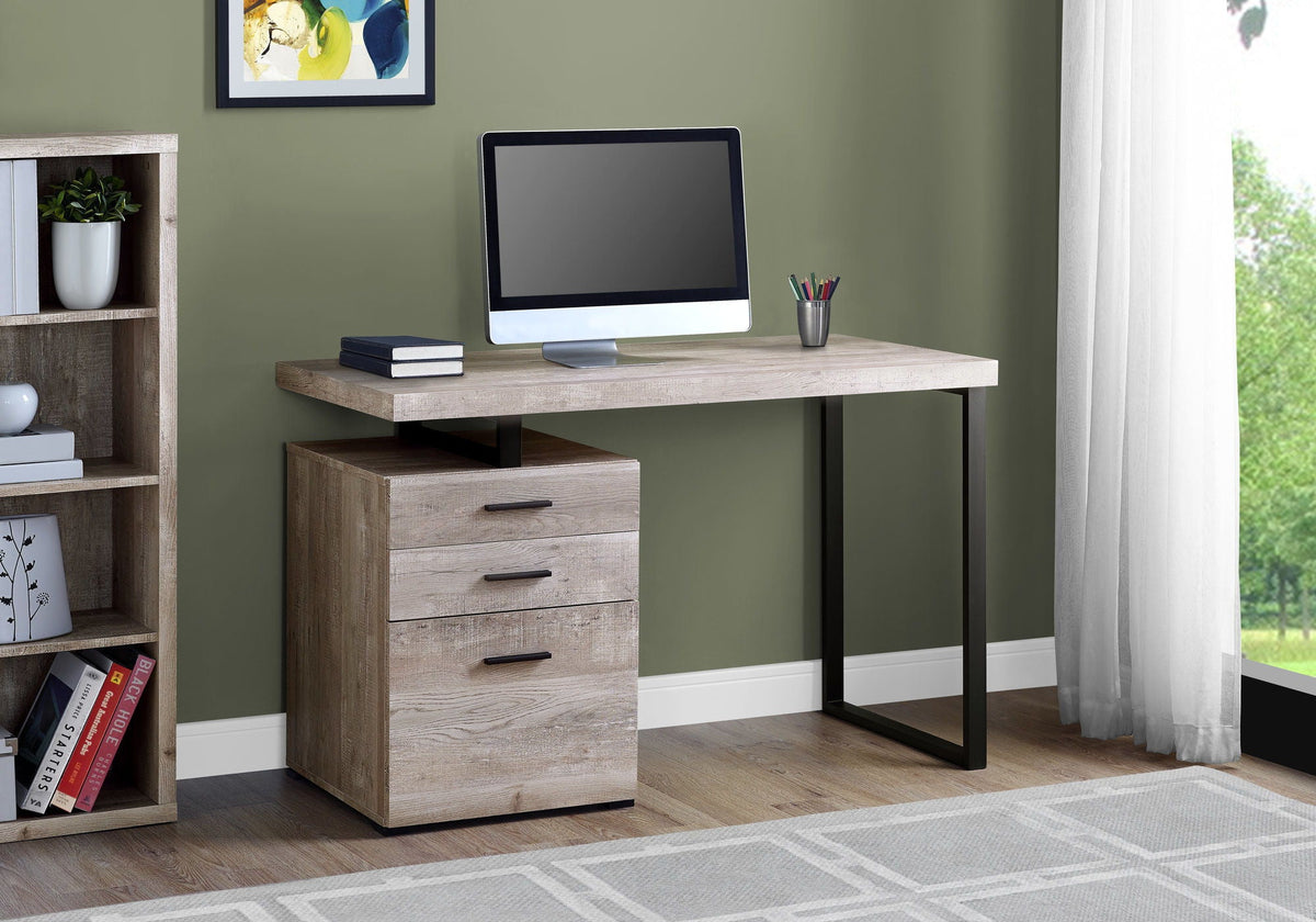 Computer Desk For Home Office, Left, Right Set - Up, Ample Storage Drawers by Unique Piece Furniture