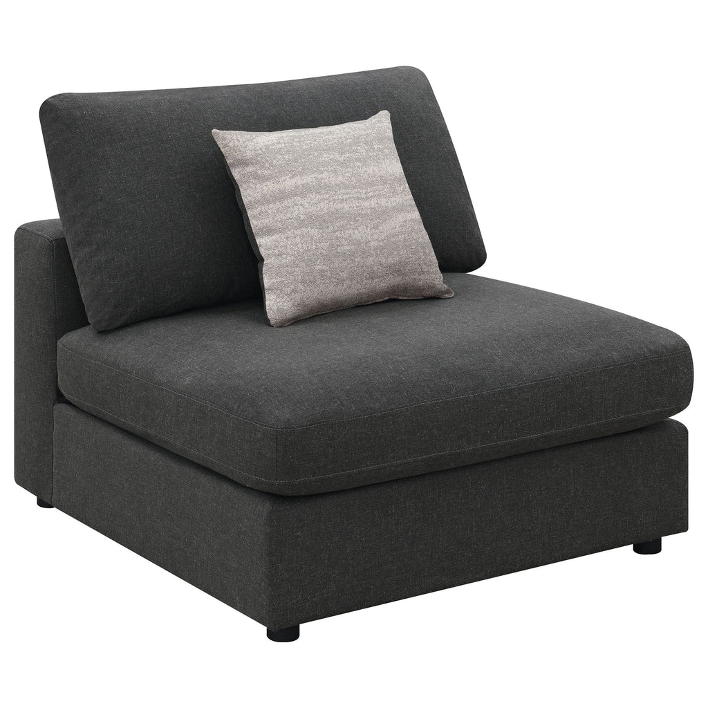 Serene 6-piece Upholstered Modular Sectional Sofa Charcoal by Unique Piece Furniture