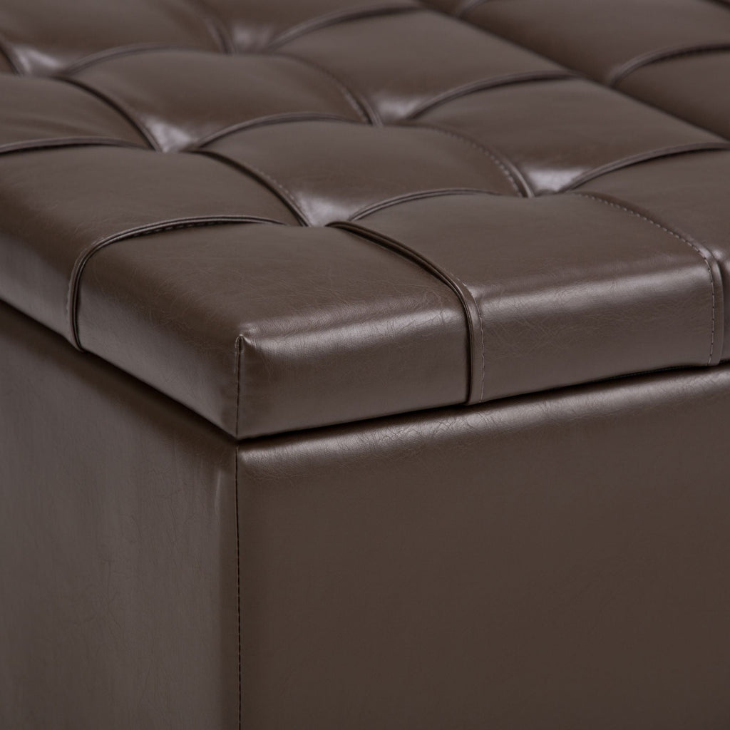 Harrison - Upholstered Coffee Table Storage Ottoman by Unique Piece Furniture
